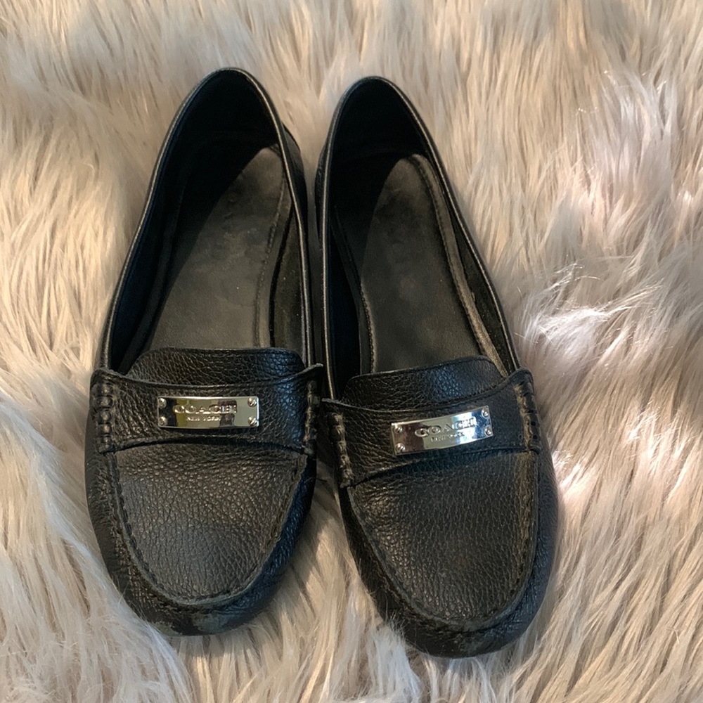 COACH BLACK LOAFERS